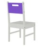 Mystica Solid Wood Chair In Lavender Purple