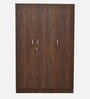 Mystique 3 Door Wardrobe in Brown Colour