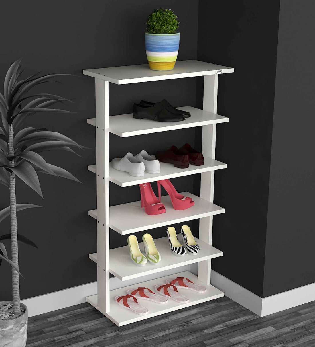 Open Shoe Rack Modular Buy Nestor Open Shoe Rack in Frosty White Finish at 52% OFF by Das ...