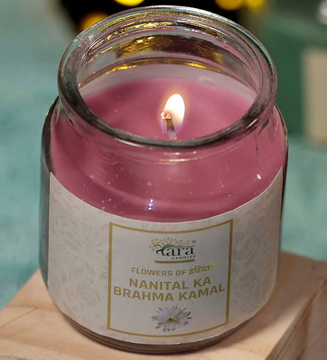 Buy Nainital BrahmaKamal Scented Jar Candle Flowers Collection by Tara