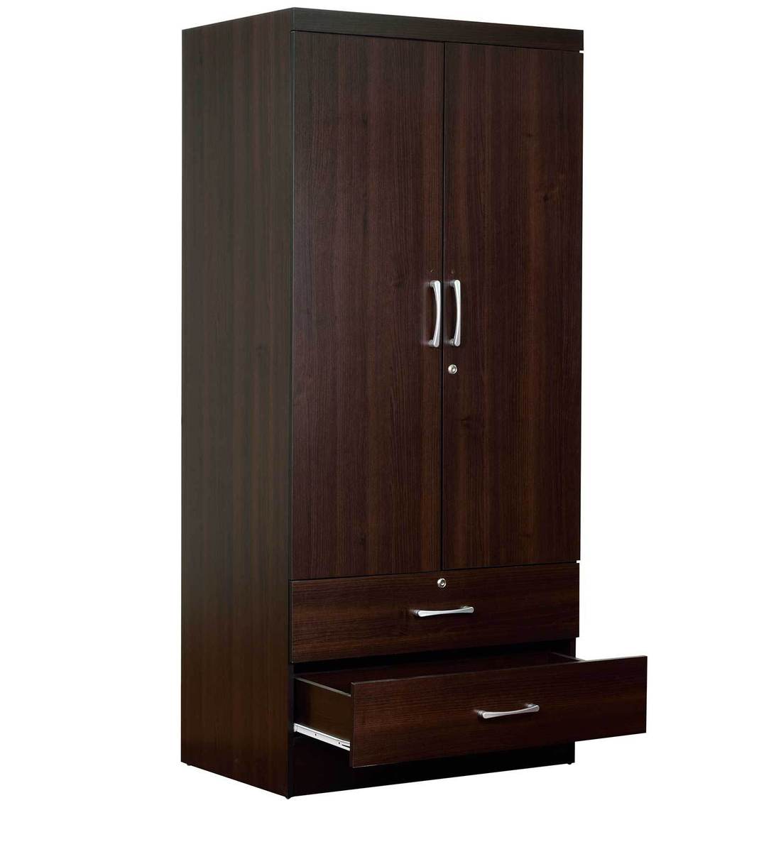 Buy Nariko 2 Door Wardrobe With 2 Drawers In Wenge Finish By Mintwud ...