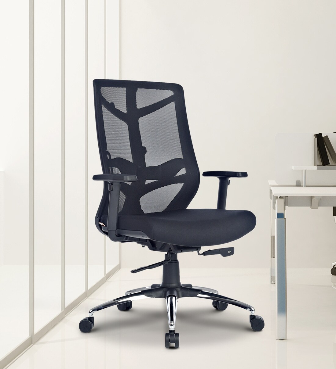 Buy Nature Pro Breathable Mesh Ergonomic Chair in Black Colour at 100 OFF by Durian Pepperfry