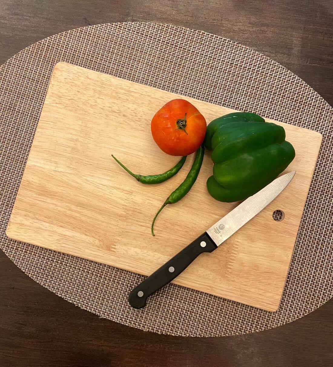 Buy Natural Rubber Wood Chopping Board at 16 OFF by ClasiCraft Pepperfry
