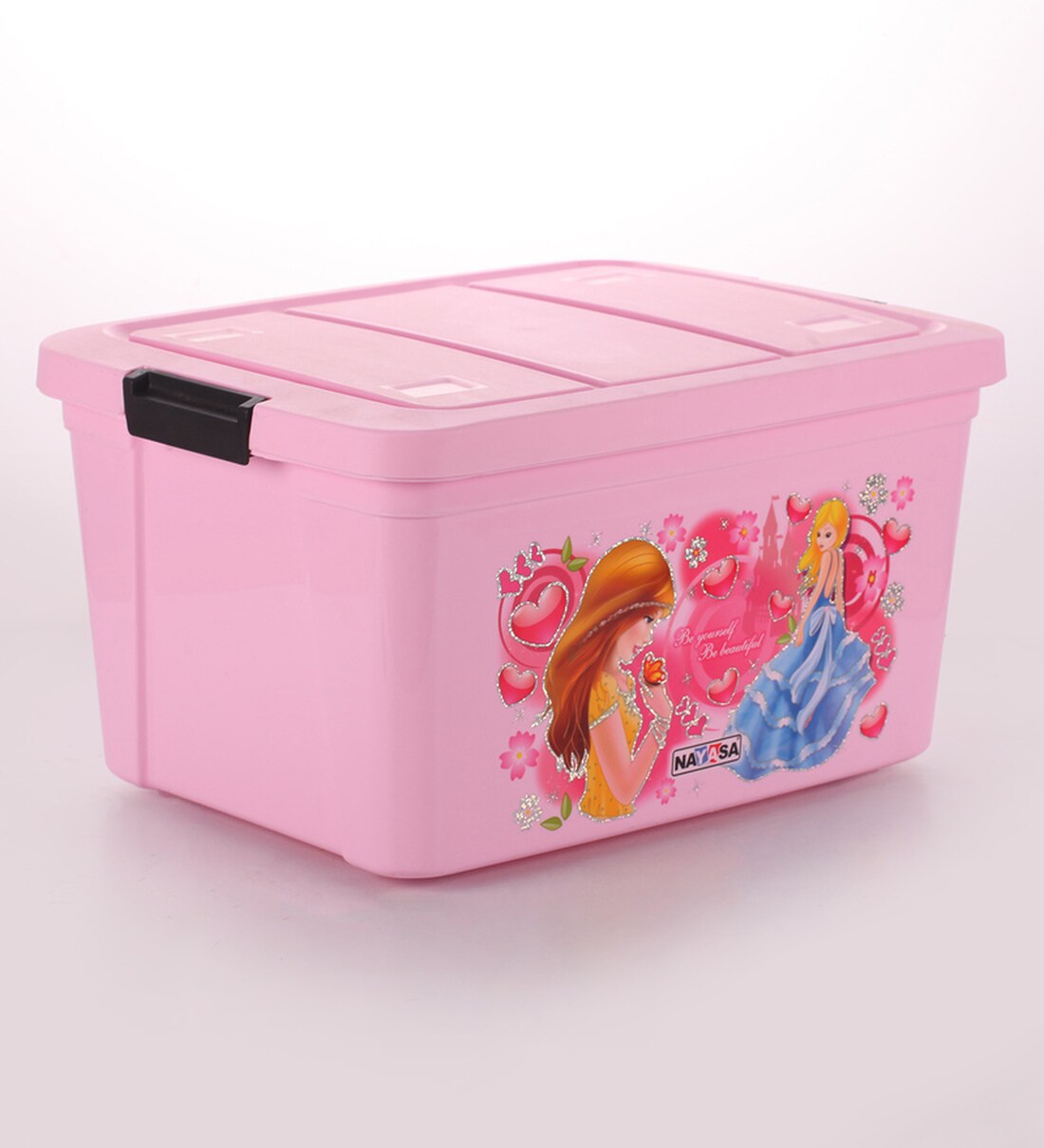 Buy Nayasa Deluxe Plastic Pink 25 L Small Toy Box Online Plastic Storage Boxes Plastic