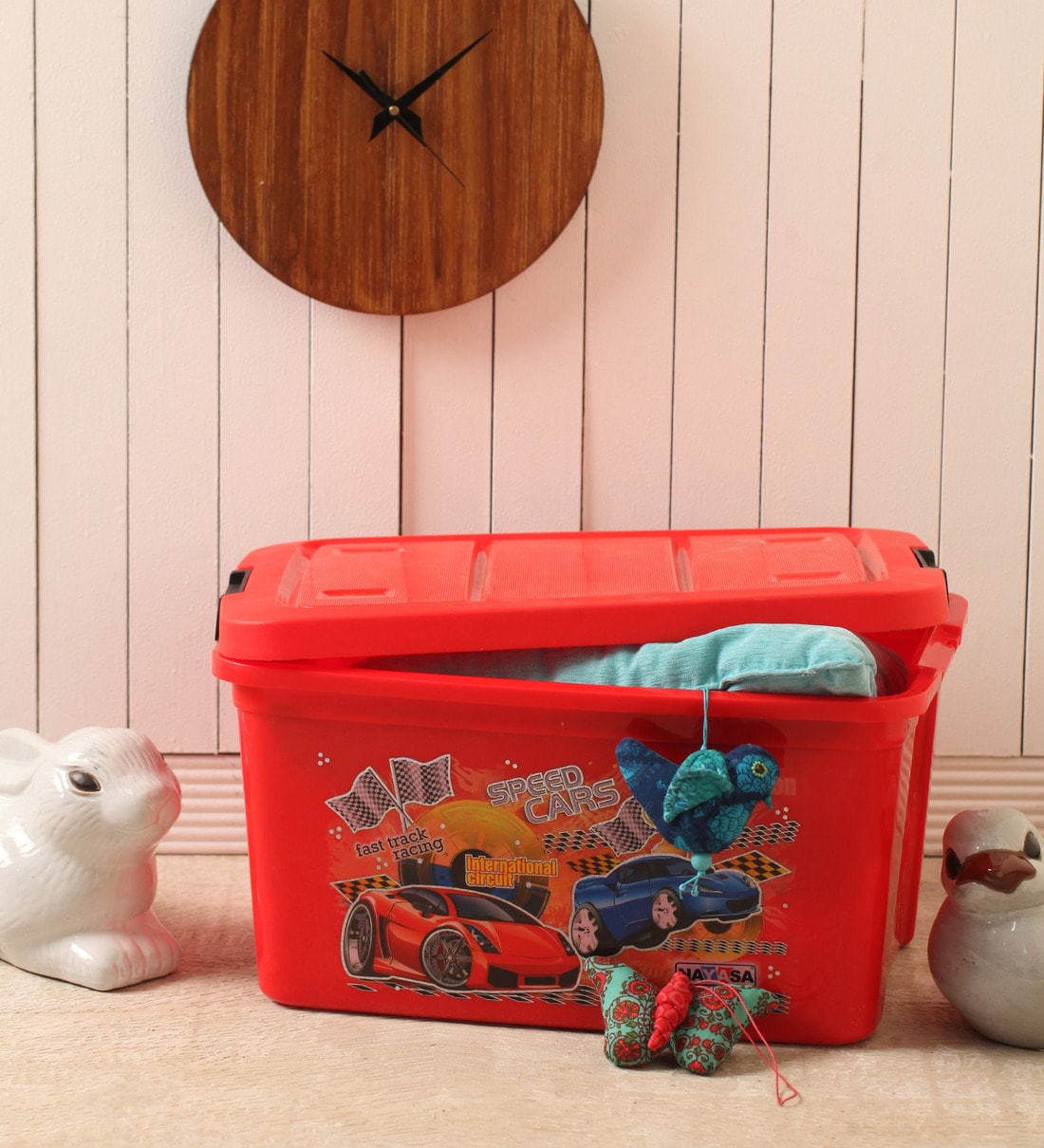 vintage plastic toy box