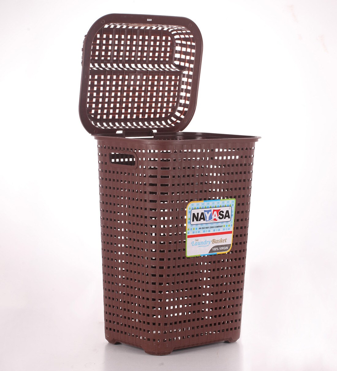Buy Nayasa Plastic Brown Square Laundry Basket Online Laundry Baskets
