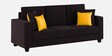 Nabi Fabric 3 Seater Sofa in Cara Brown Colour