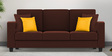 Nabi Fabric 3 Seater Sofa in Coffee Brown Colour