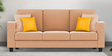Nabi Fabric 3 Seater Sofa in Cosmic Beige Colour