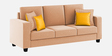 Nabi Fabric 3 Seater Sofa in Cosmic Beige Colour