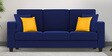 Nabi Fabric 3 Seater Sofa in Royal Blue Colour