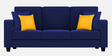 Nabi Fabric 3 Seater Sofa in Royal Blue Colour