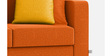 Nabi Fabric 3 Seater Sofa in Vivid Orange Colour