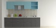 Nadia Parallel Modular Kitchen Designed in MDF