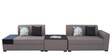 Nanaimo Fabric RHS Sectional Sofa in Brown Colour