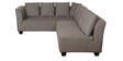 Naples Interchangeable L Shaped Sofa Set with Cushions in Brown Colour