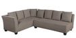 Naples Interchangeable L Shaped Sofa Set with Cushions in Brown Colour