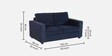 Napper Fabric (2+1+1) Sofa Set In Cobalt Blue Colour