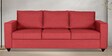 Napper Fabric 3 Seater Sofa In Red Colour