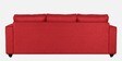 Napper Fabric 3 Seater Sofa In Red Colour