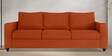 Napper Fabric 3 Seater Sofa In Terracotta Colour