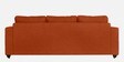 Napper Fabric 3 Seater Sofa In Terracotta Colour