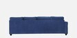 Napper Fabric LHS Sectional Sofa In Cobalt Blue Colour With Ottoman