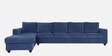 Napper Fabric RHS Sectional Sofa In Cobalt Blue Colour