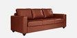 Napper Leatherette Sofa Set In Tan Colour