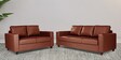 Napper Leatherette Sofa Set In Tan Colour