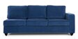 Napper RHS Sectional Sofa With Ottoman In Cobalt Blue Colour