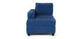 Napper RHS Sectional Sofa With Ottoman In Cobalt Blue Colour
