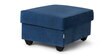 Napper RHS Sectional Sofa With Ottoman In Cobalt Blue Colour