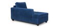 Napper RHS Sectional Sofa With Ottoman In Cobalt Blue Colour