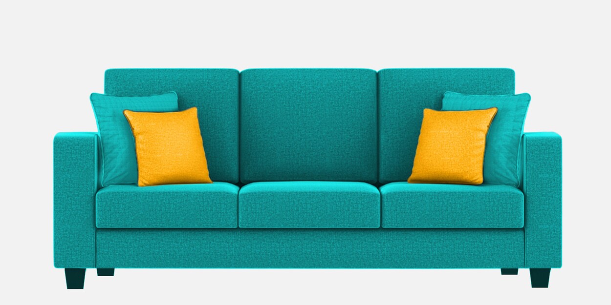 Buy Nabi Fabric 3 Seater Sofa in Sea Green Colour by Febonic Online