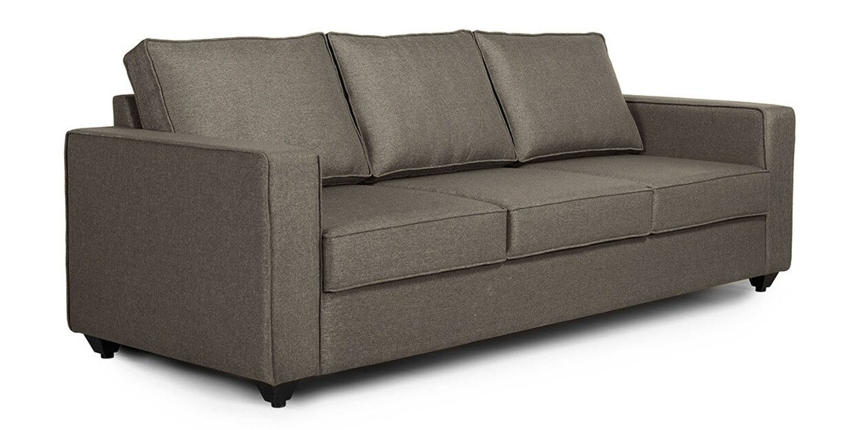 Buy Napper 3 Seater Sofa In Omega Grey Colour By Wakefit Online ...