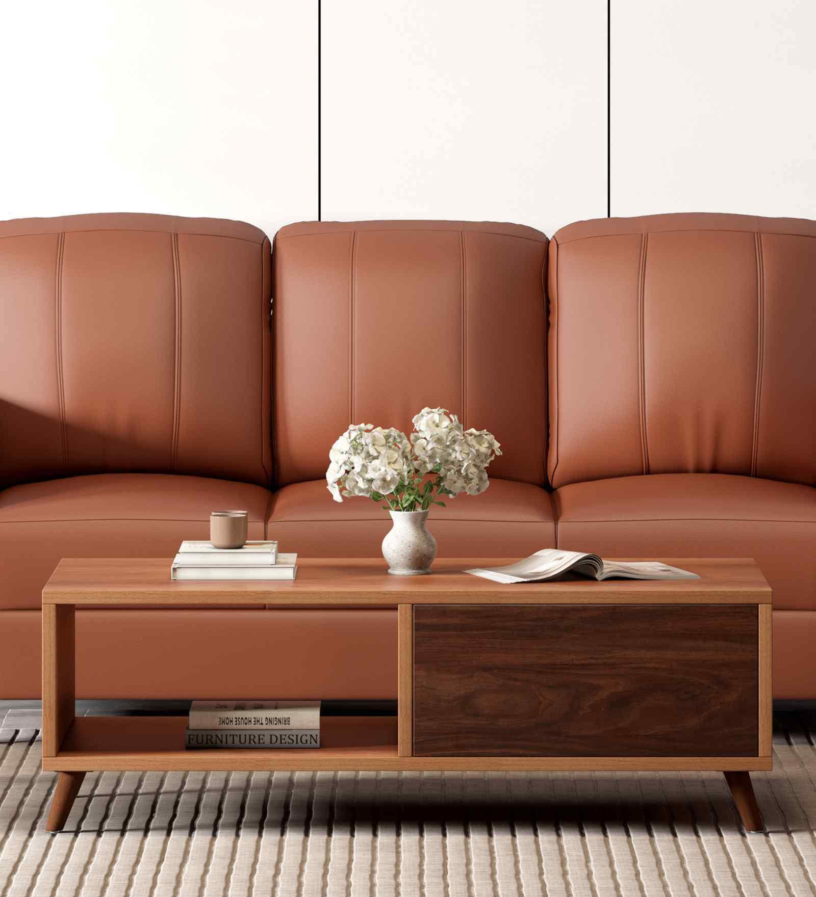 Nadia Coffee Table In Brown Finish