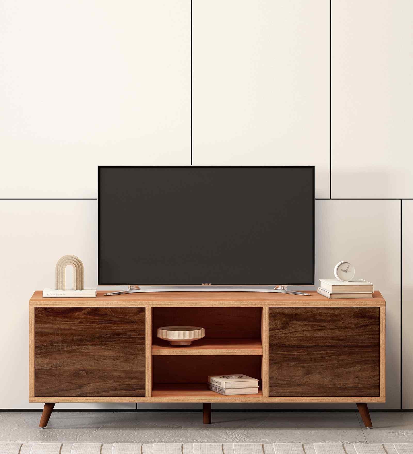 Nadia TV Units & Media Units In Brown Finish
