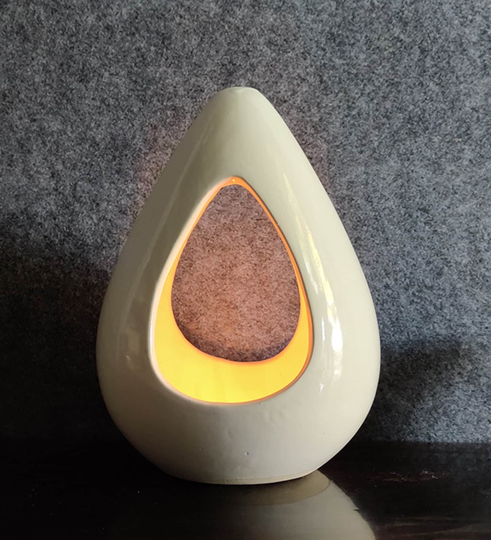 Naini White Ceramic Table Tea Light Holder