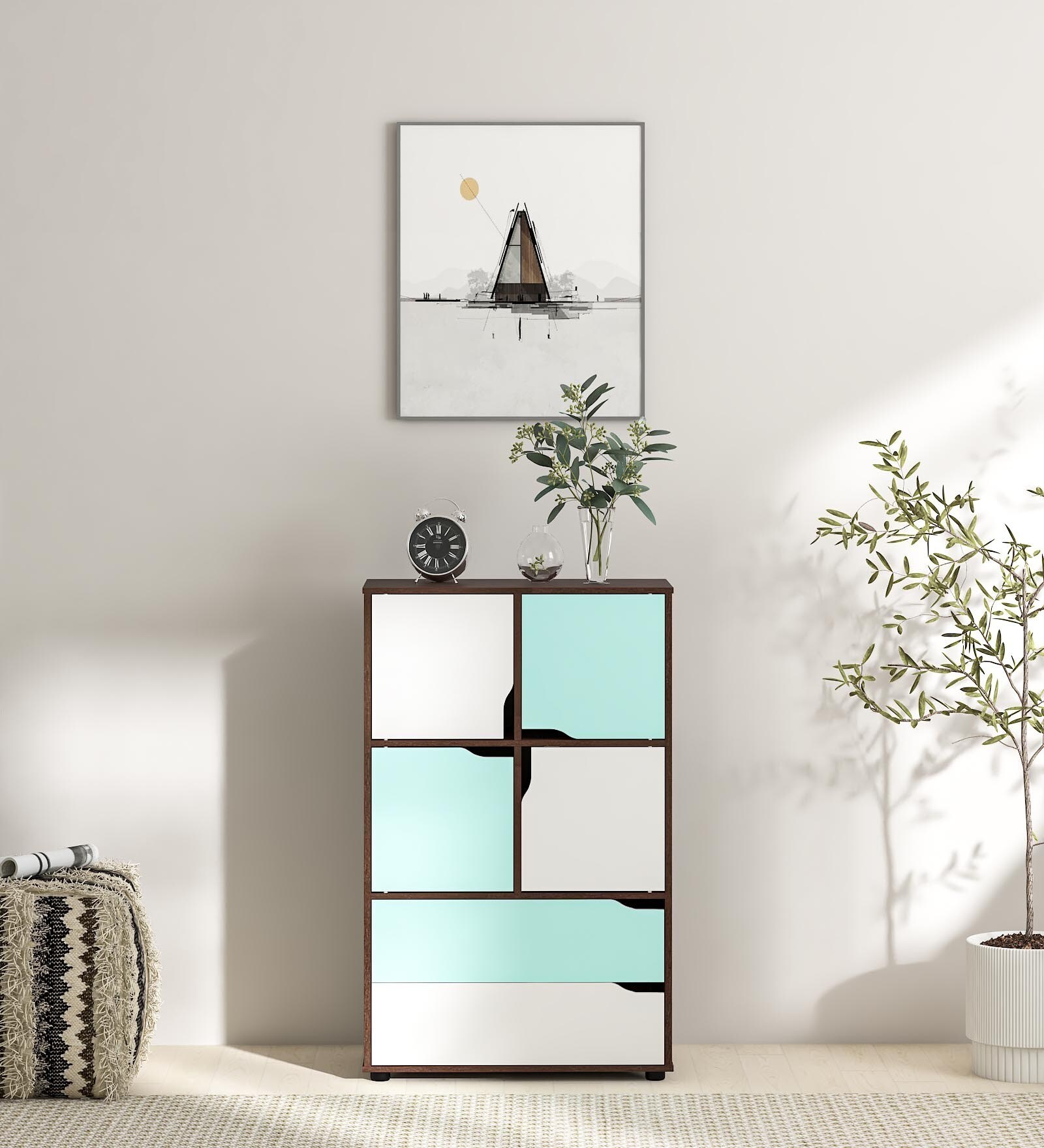 Nanna Cabinet in Columbia Walnut Finish