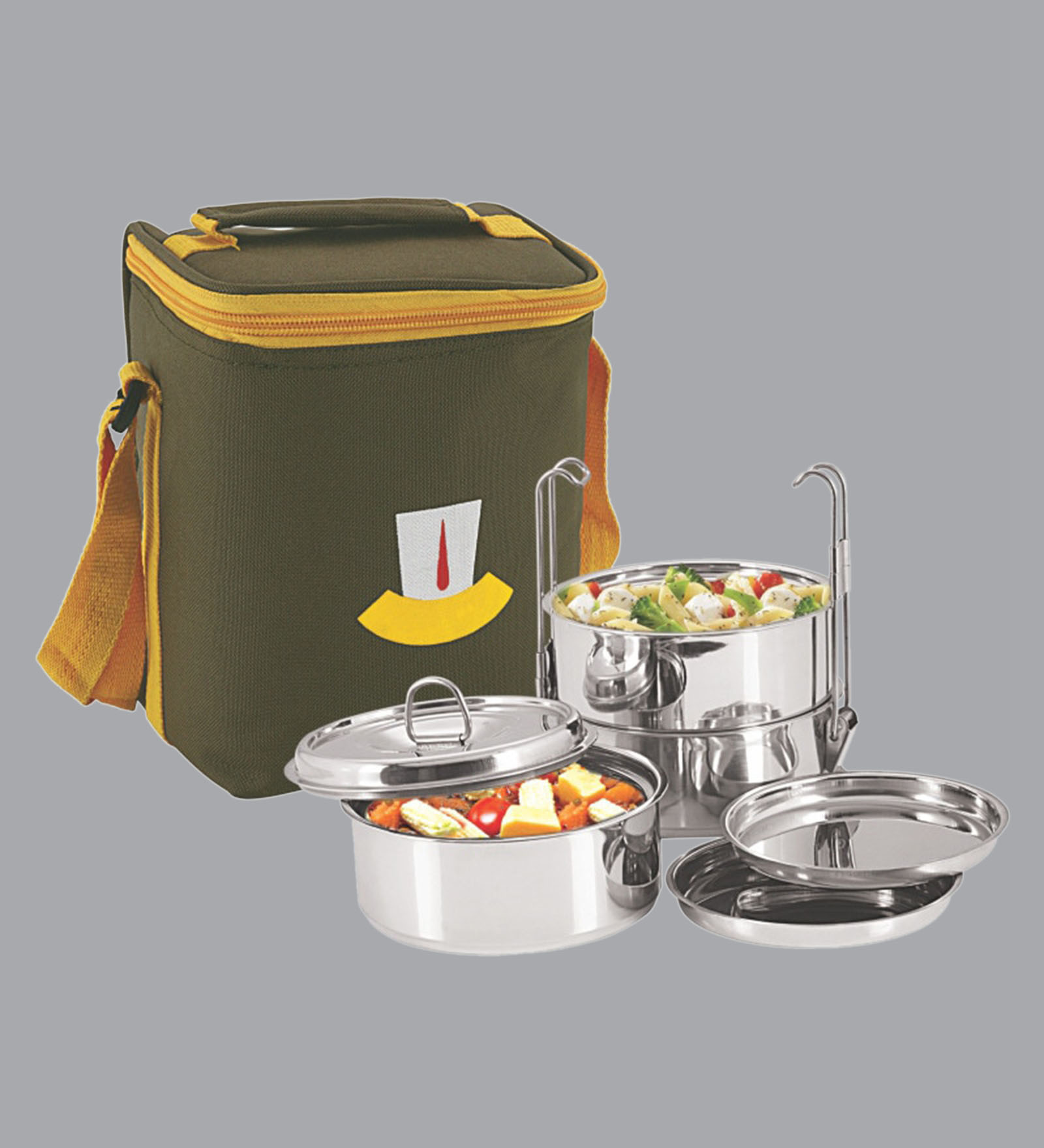 Stainless Steel 400  ML Tiffin Bag