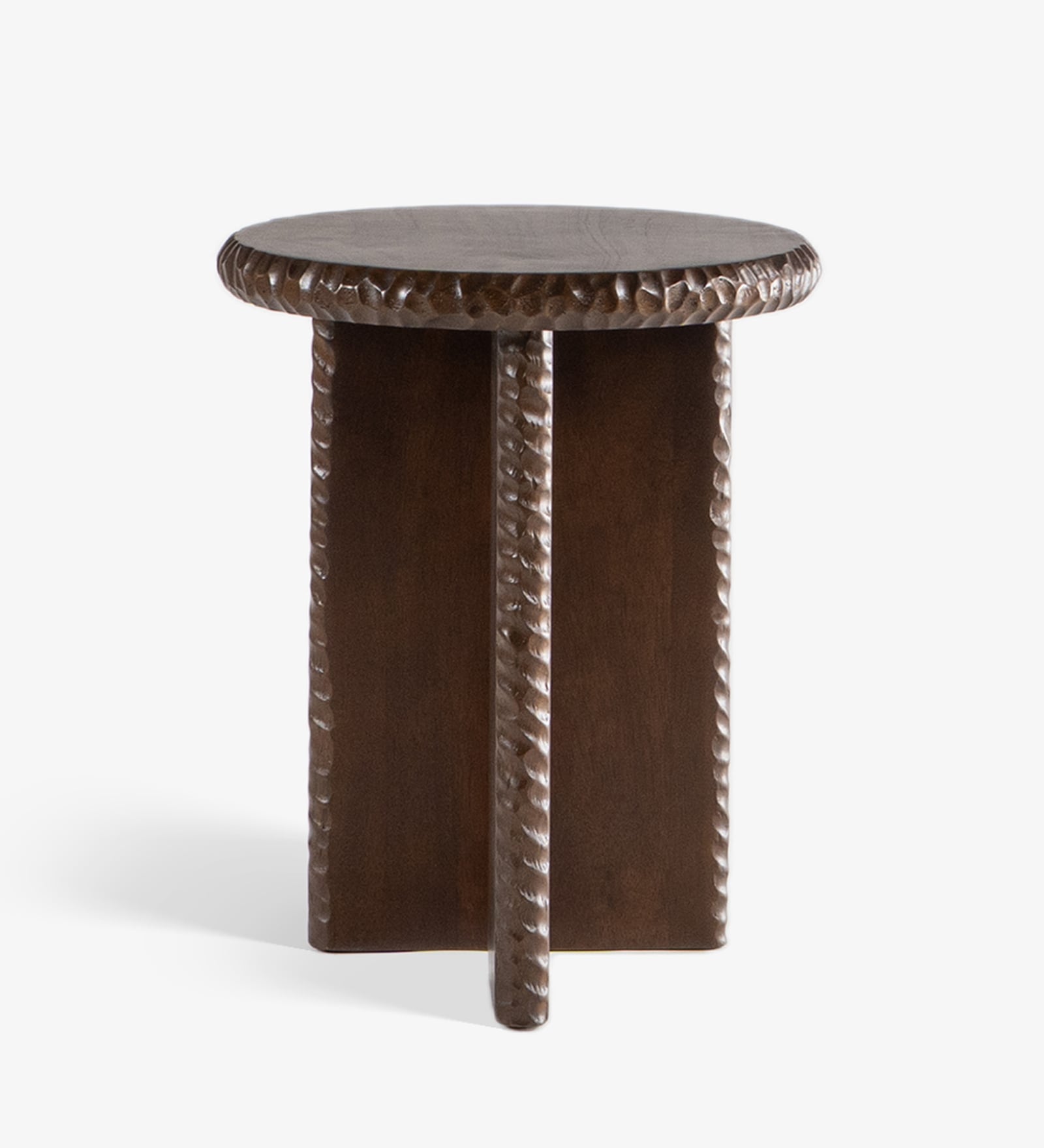 Naqsh End Table In Ribbed Finish