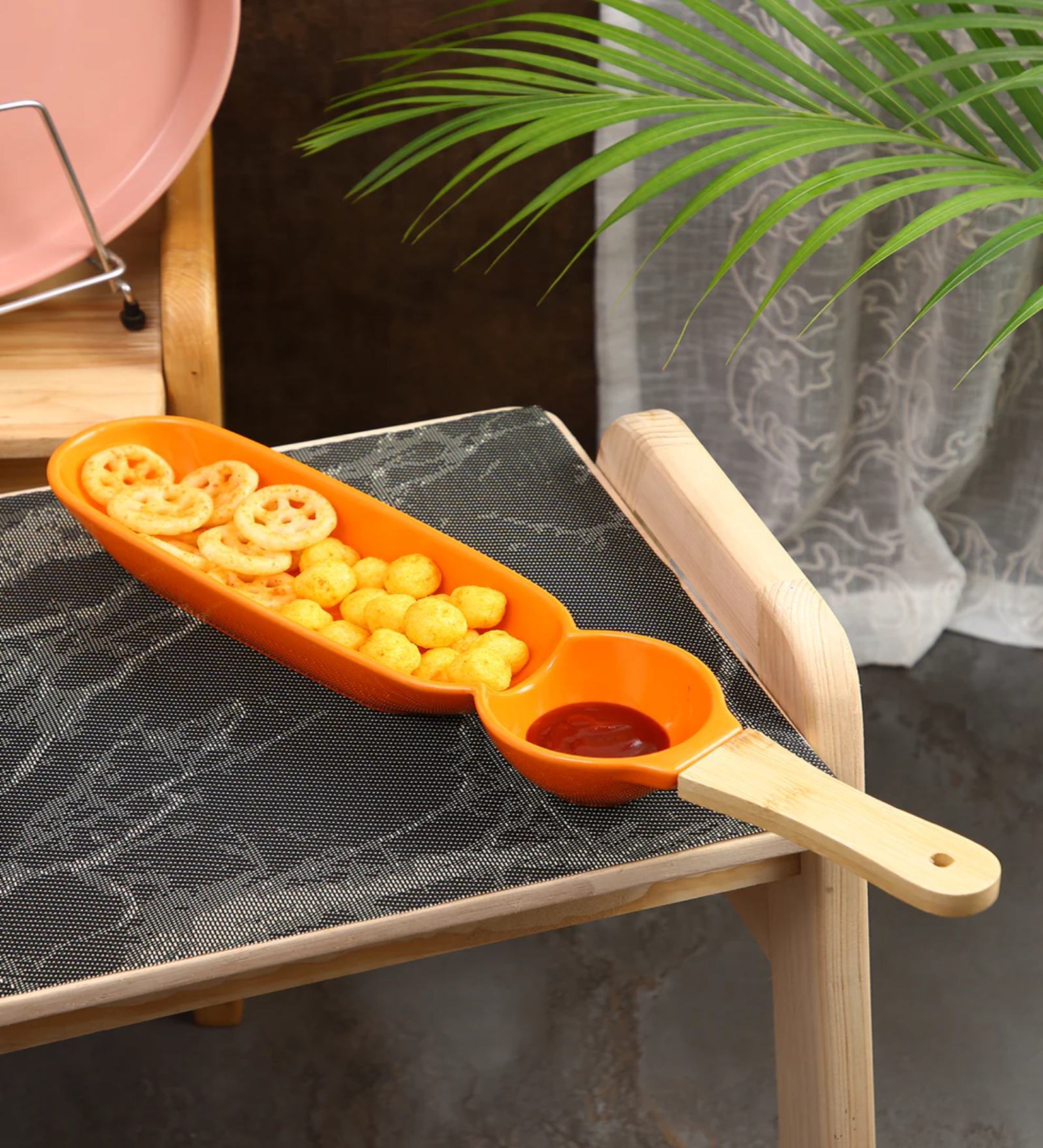 Narradora Adore Ceramic Snack Dish Orange