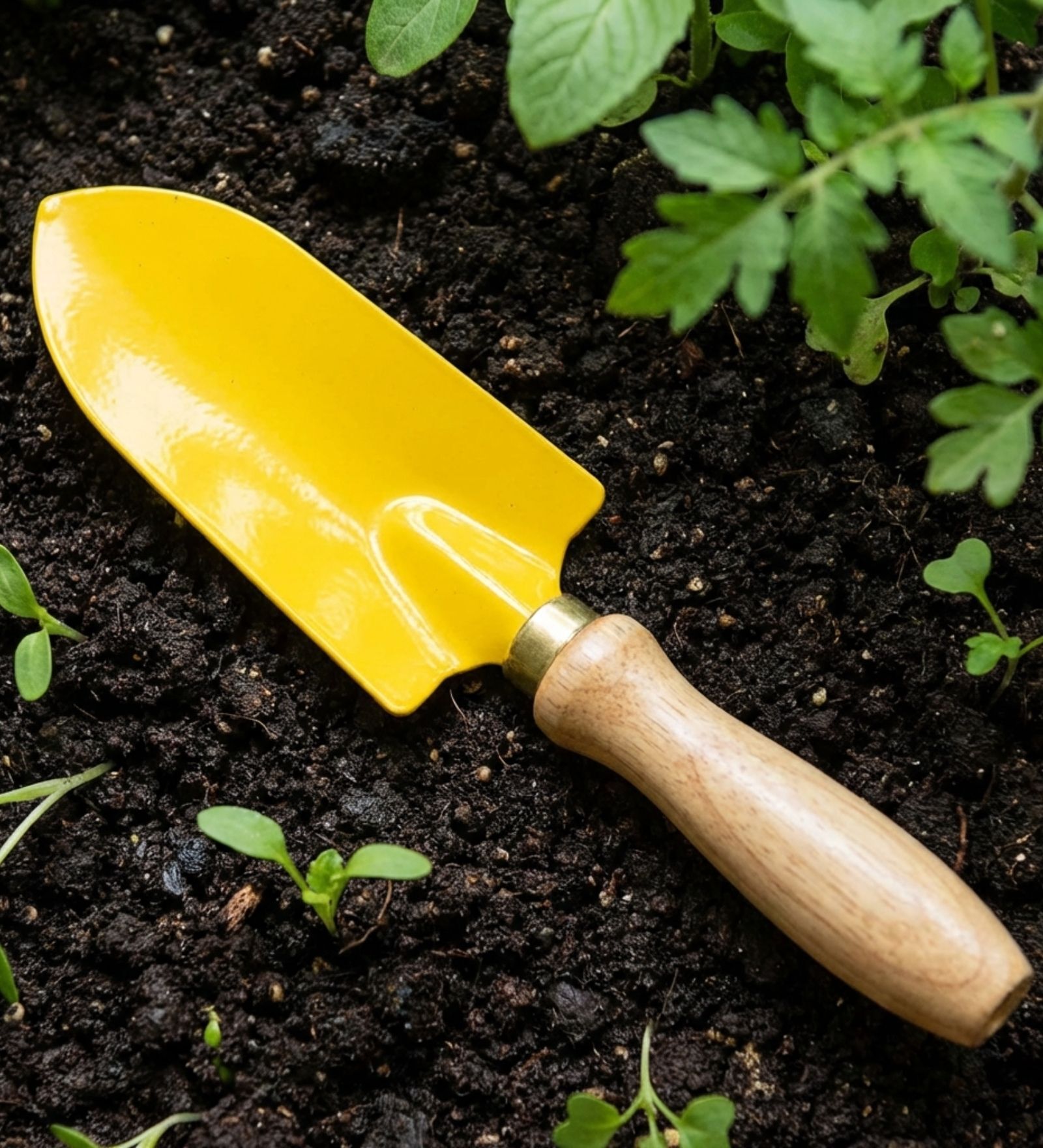 Yellow Narrow Gardening Transplanter