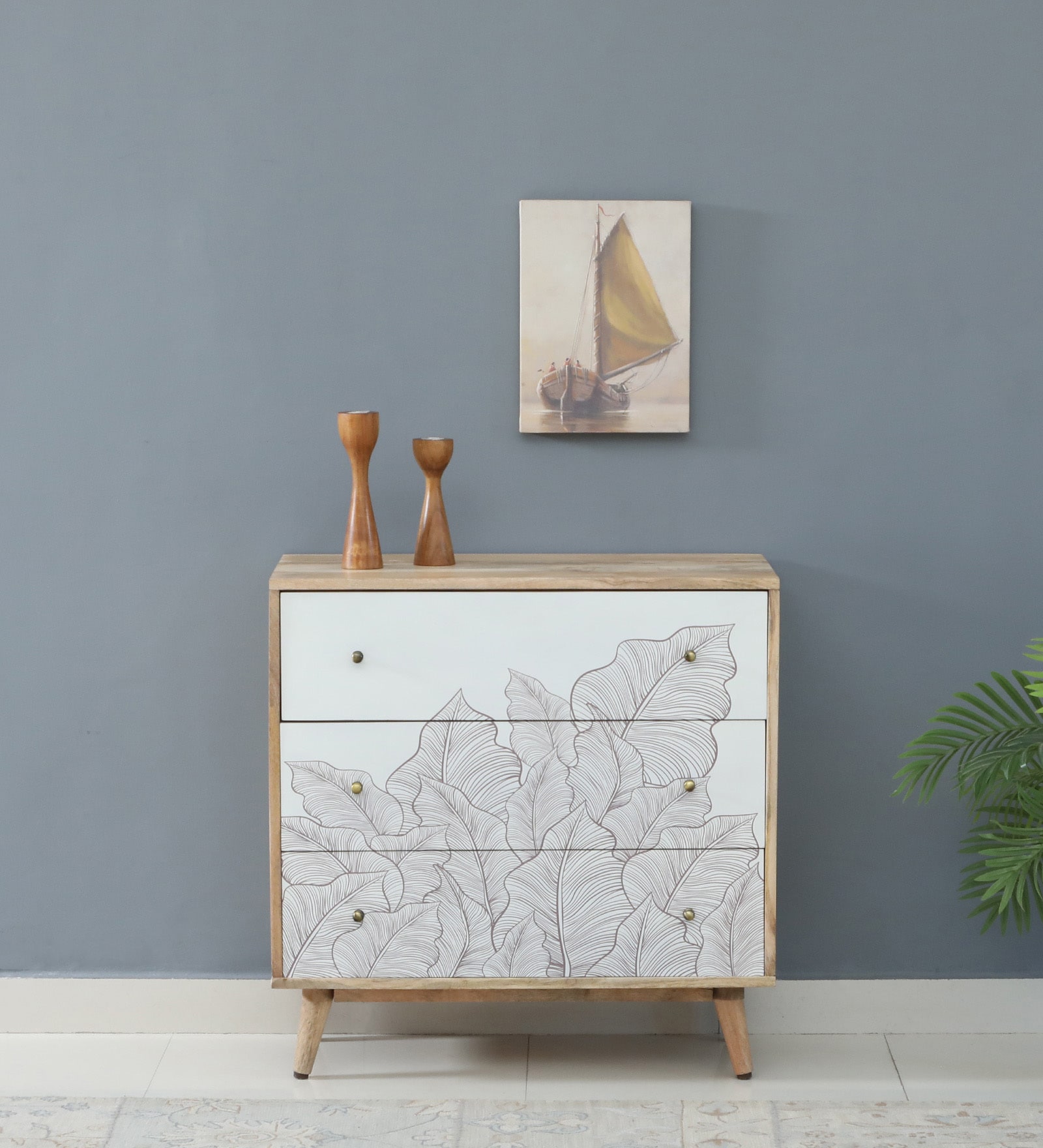 Natale Mango Wood Chest Of Drawers In Natural Finish Inspired