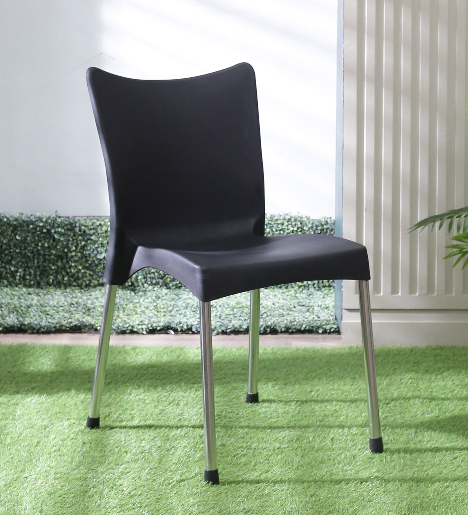 National Plastic Chair in Black Colour National Plastic Chair in Black Colour