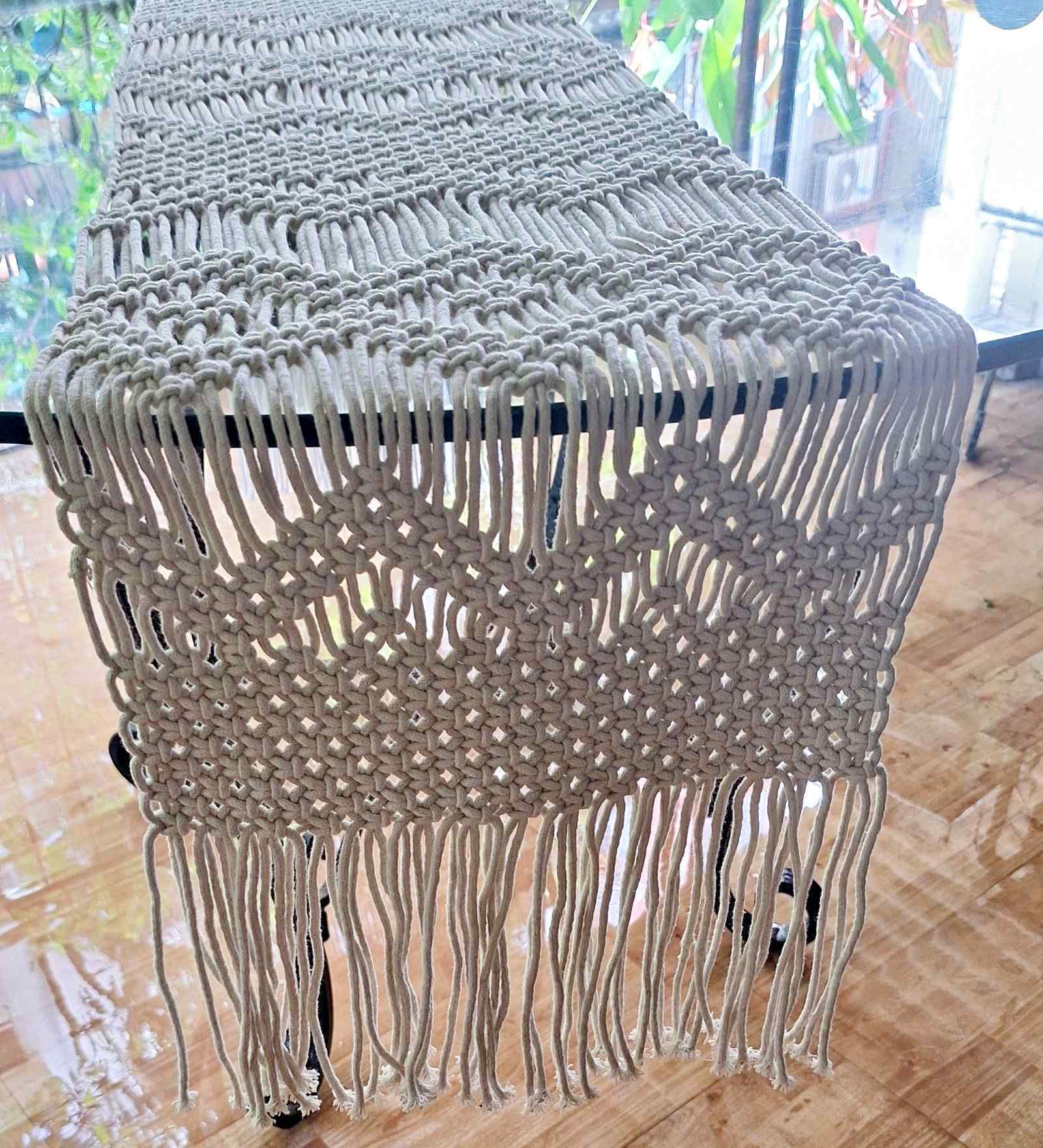 100% Cotton 16x72 Inches Knottica Floral Table Runner