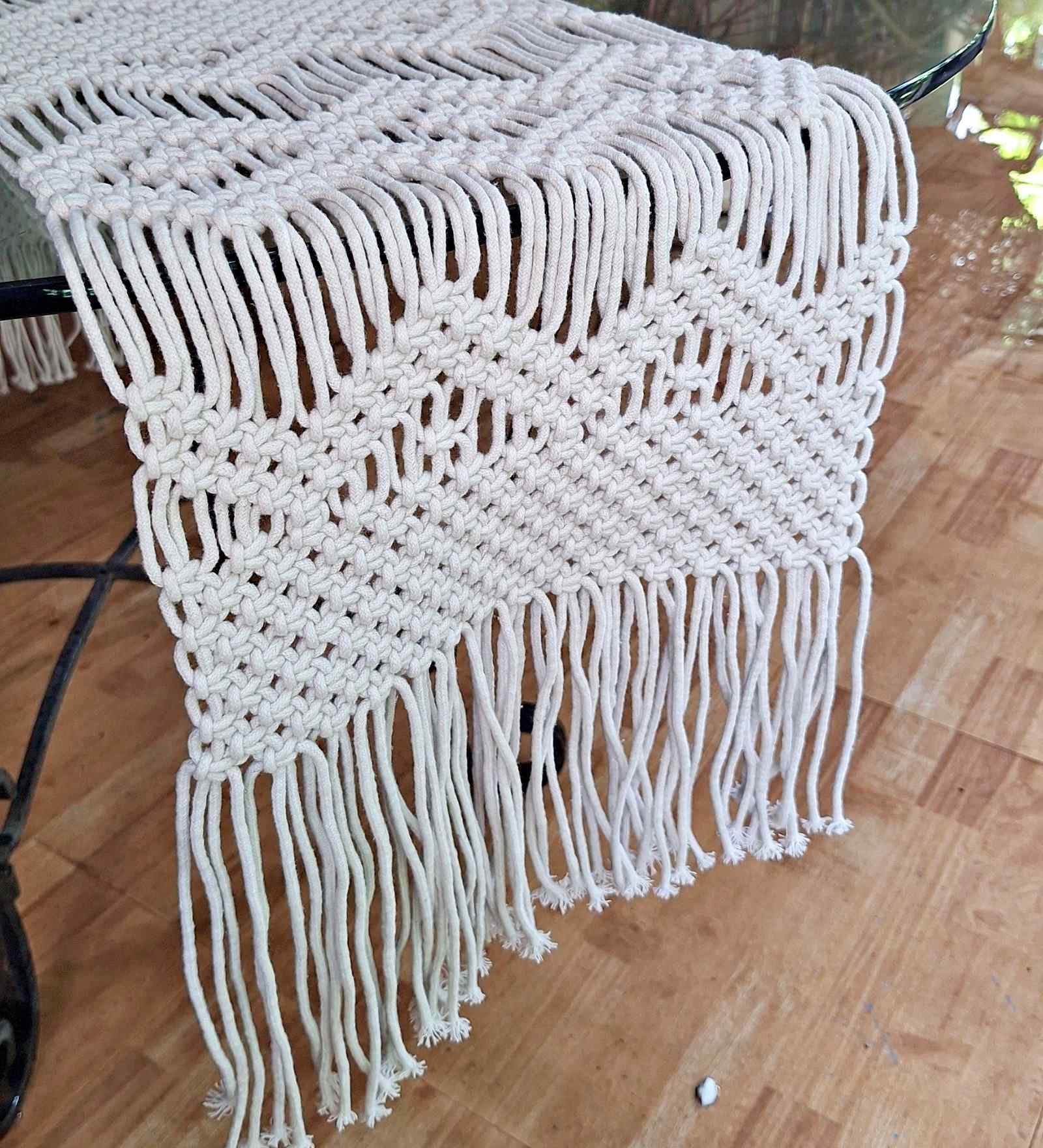 Knotty 100% Cotton 16x72 Inches Table Runner