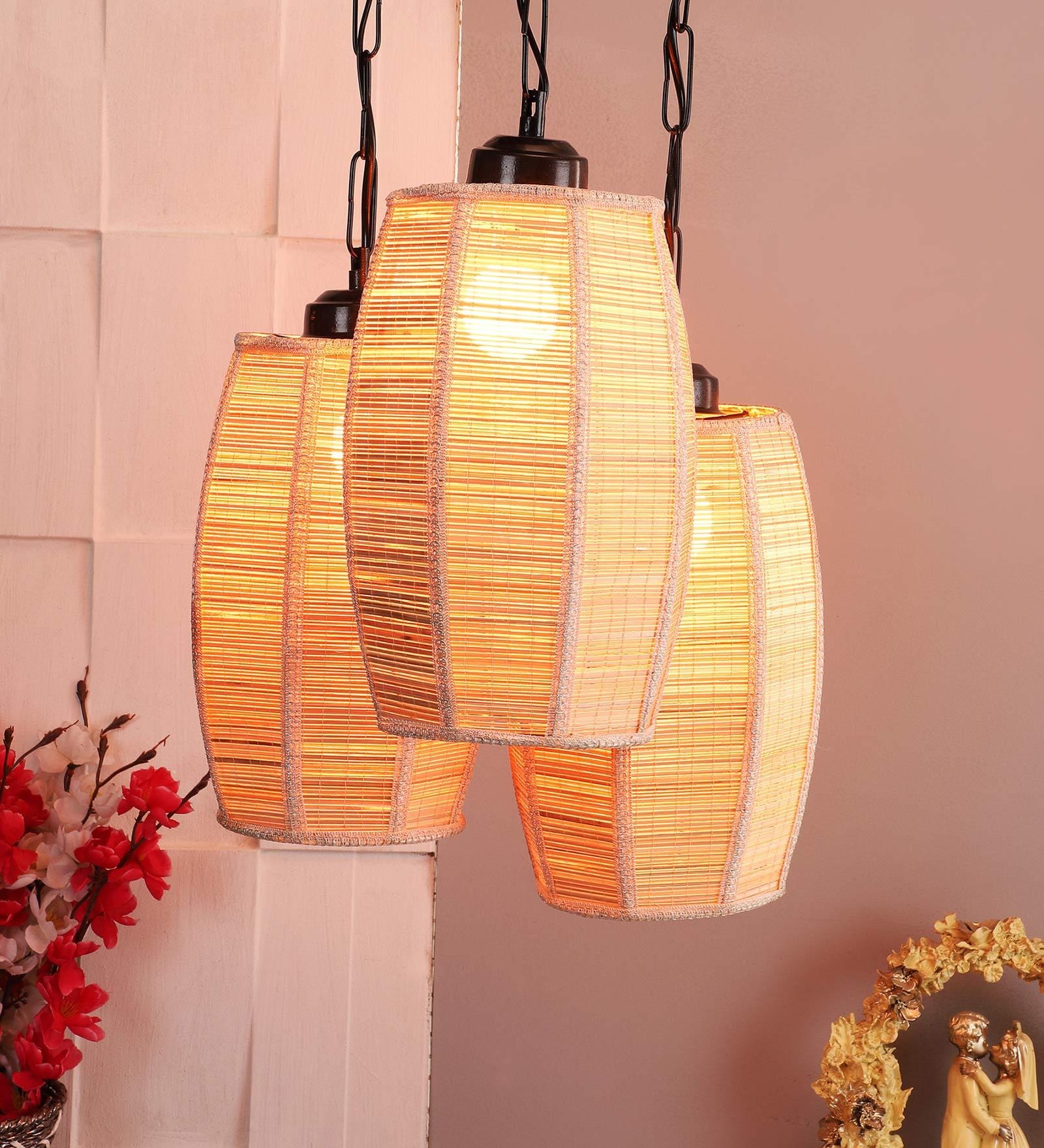 Natural Bamboo Hanging Light