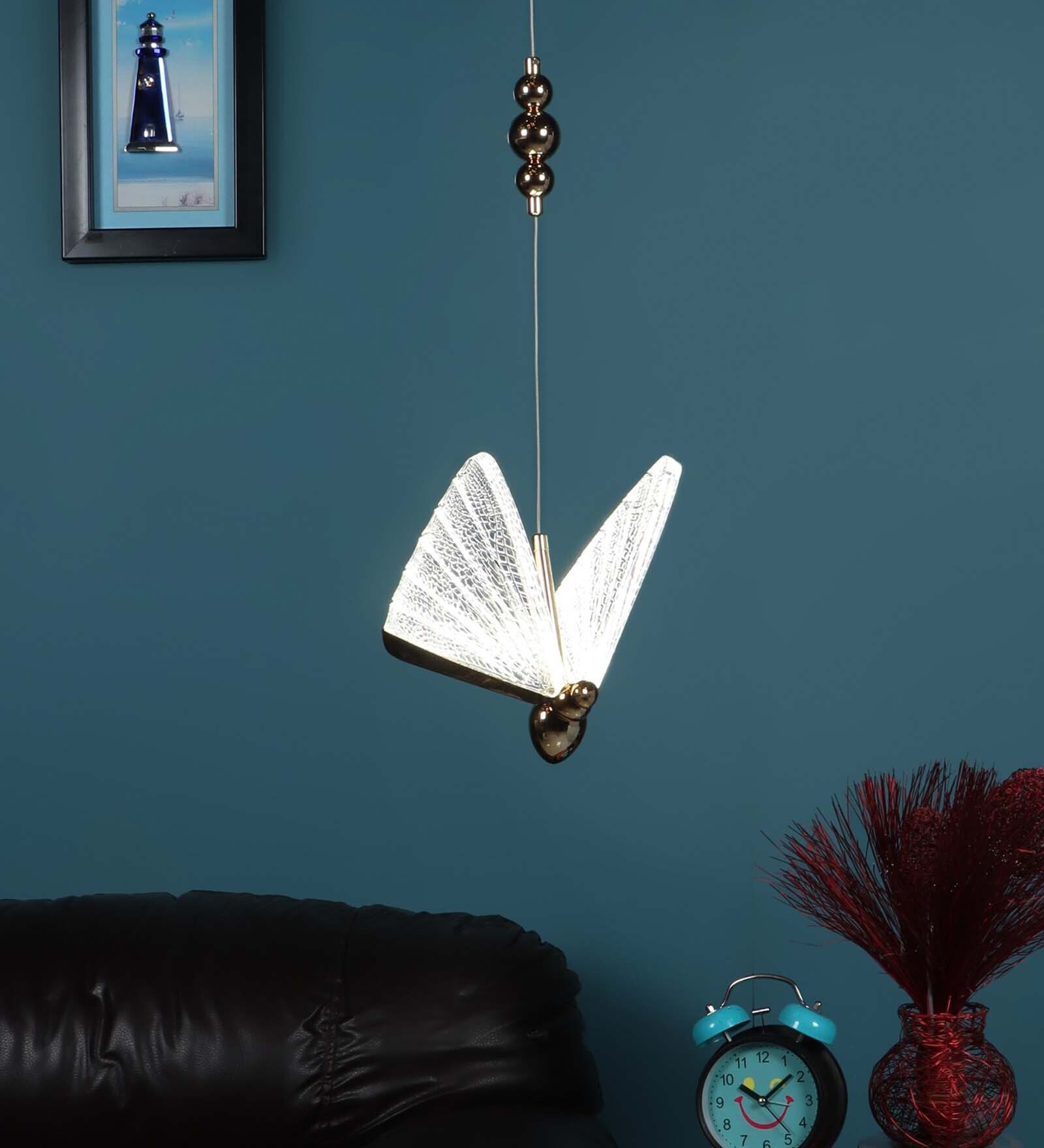 Havana Natural Metal and Glass LED Ceiling Lights